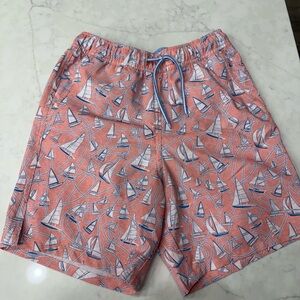 Youth Boys Nautical Print Shorts - Coral